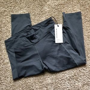 NWT Grey and Black Second Skin Athletic Leggings L